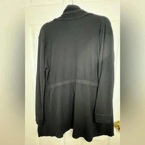 Ruby Rd Black Drape Front Sweater, Size M (12/14) - Picture 3 of 4